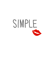 Simple lip - white-