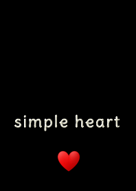 The simple heart -BLACK-