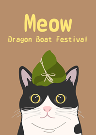 cat dragon boat festival(milk tea color)