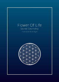 Flower of Life / Silver Blue