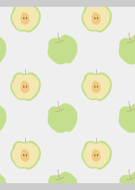 Winter Green Apple2 on gray