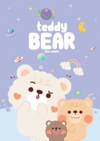 Teddy Bears Cutie Galaxy Magenta