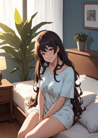 Sweet quiet girl - nice day ABF8B2