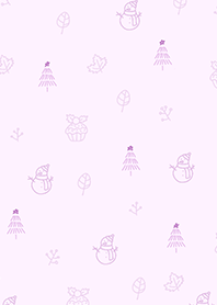 Christmas Minimal Pastel Purple