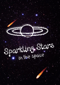 Estrelas cintilantes no espaço