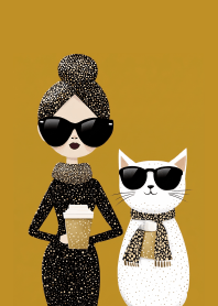 Fashion Street Snap with Two Coffee Cups
