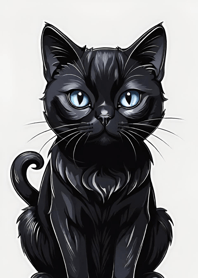 Super cute black cat hoEmz