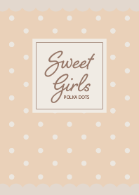 Polka Dots / Beige&Peach Pink