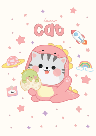 แมวไดโน พิ้งค์น่ารัก