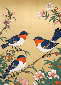 浮世絵 -鳥 479c4b