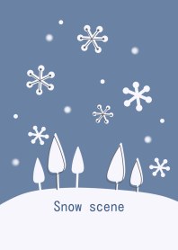 シンプルかわいい北欧風/snow scene