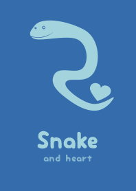 Snake & heart Ultramarine
