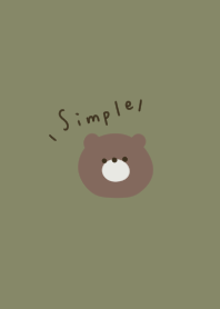 Dull green and bear.