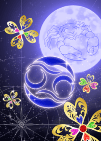 Cancer Clover and moon blue 2022