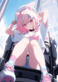 可愛貓娘坐飛機 4