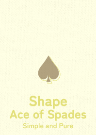 Shape spades  mustard