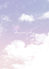 dreamy sky -  purple & orange