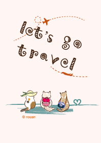 Three cats_Cat back _(Travel the world)