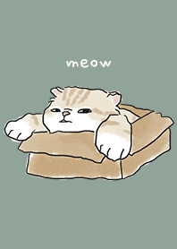 neko drawing4 / dusty green