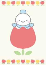 チューリップ:青色スノーマン着せかえ8