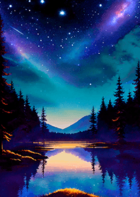 Beautiful starry night view#1448