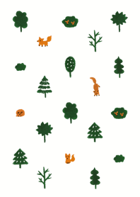 cute fox in forest