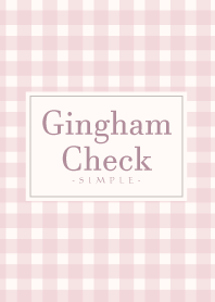 Gingham Check-Natural Pink 9