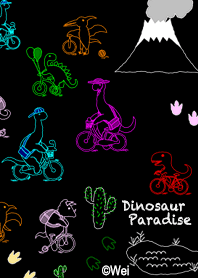 Dinosaur Paradise 13 Black(Bike Theme)JP