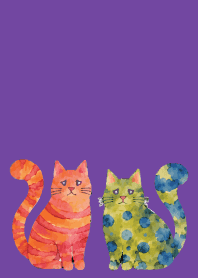 Amusing Cats01 purple