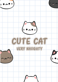 cat very naughty