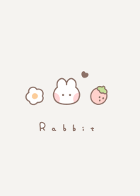 Rabbit & Strawberry |dark brown.