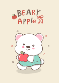 Bear and Apple cute