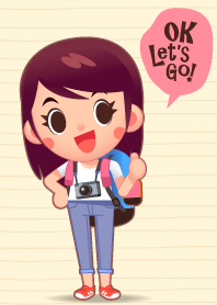 Let's go longt hair girl