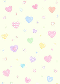 Simple, cute heart pattern 3 (Pp)
