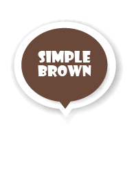 Brown Button In White V.4 (JP)