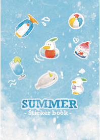 Natural sticker book: summer
