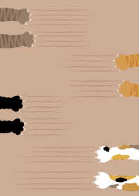 Cats scratching_brown