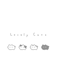 豆豆貓 | white gray