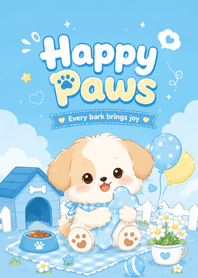Happy Paws Blue