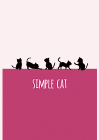 シンプルキャット/ピンク 大人可愛い