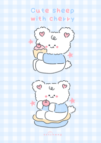 Cute sheep with cherry :)