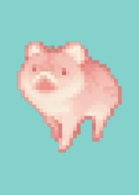 Pig Pixel Art Theme  Green 07