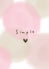 Adult cute beige tones and hearts.