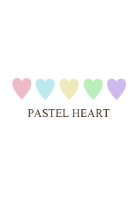 Colorful pastels and hearts