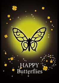 Yellow Green : Happy butterflies
