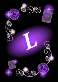 L-Initial-Purple Rose Illumination
