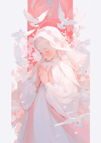 少女的祈禱-白鴿