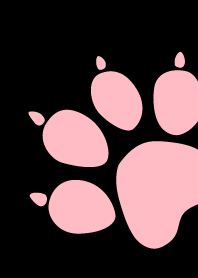 Cute animal paw pad: Pink & Black