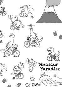 恐竜のパラダイス 11 白 (Bike Theme) JP