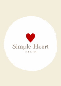 Simple Heart Red -MEKYM-